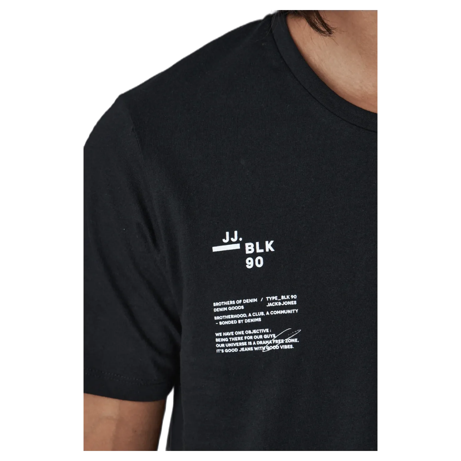 Fedo Tee Ss Crew Neck Svart