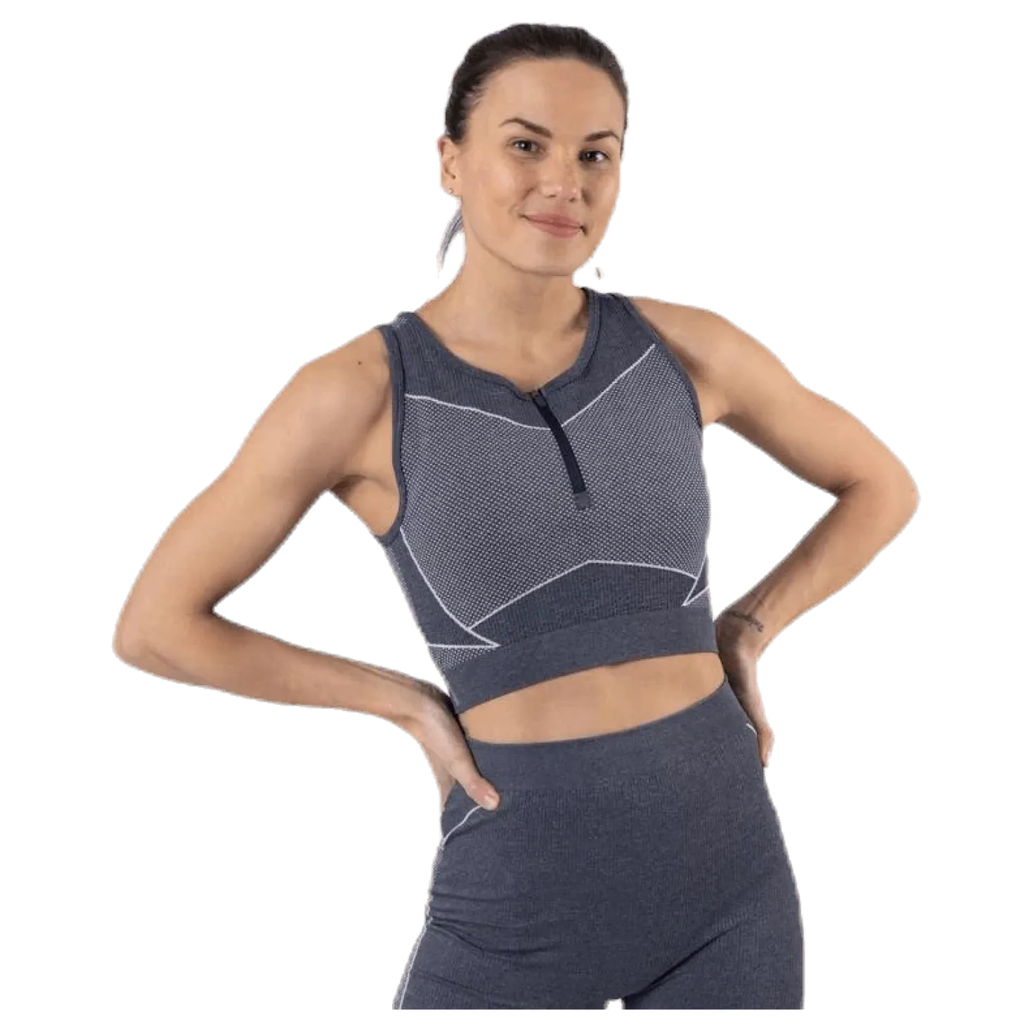 Fifi Life Circular Sports Bra Blue