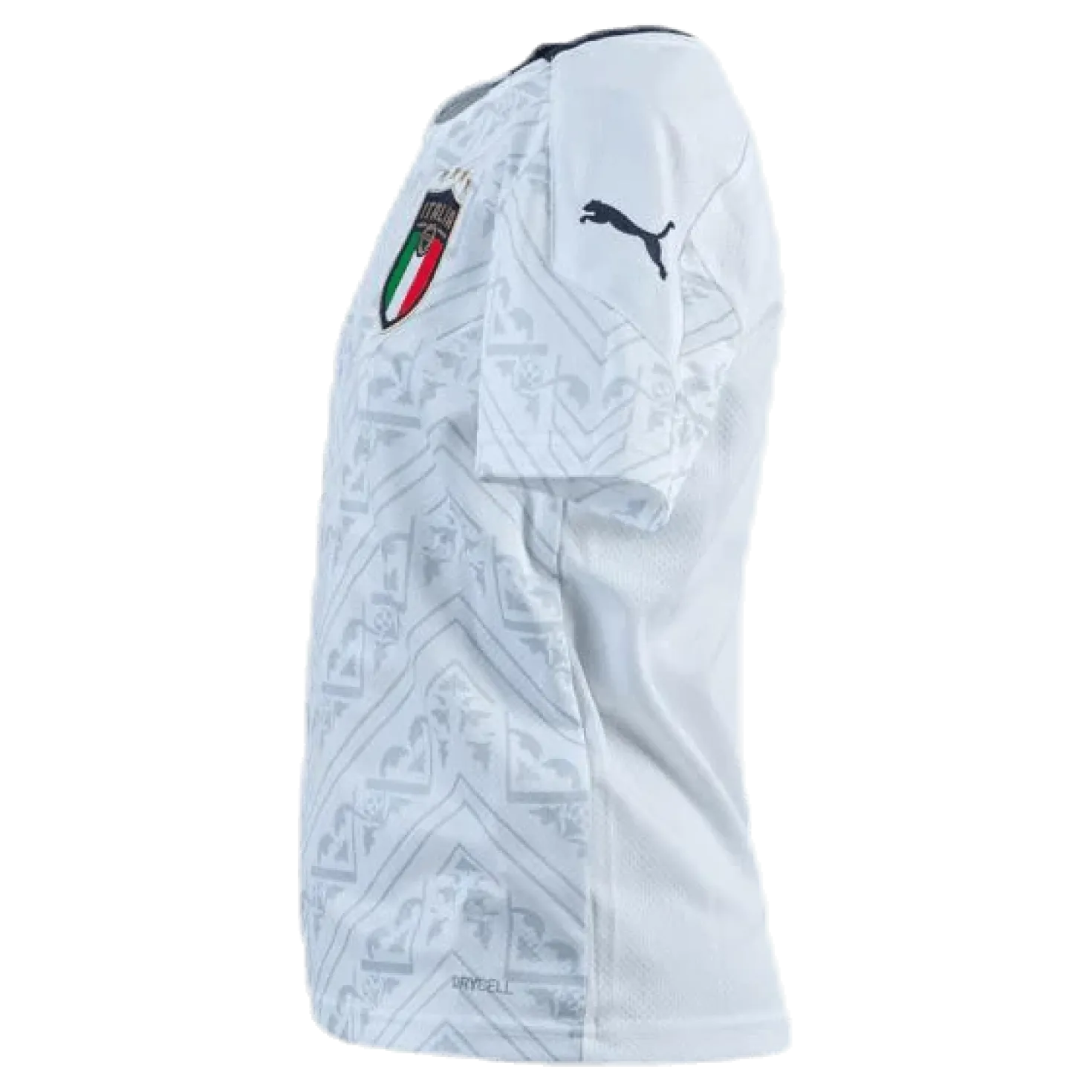 FIGC Away Shirt Replica Junior Blue/White