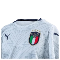 FIGC Away Shirt Replica Junior Blue/White