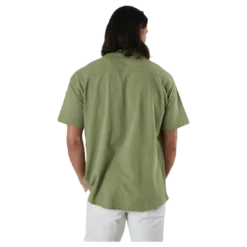 Findus Resort Shirt Ss One Pocket Green