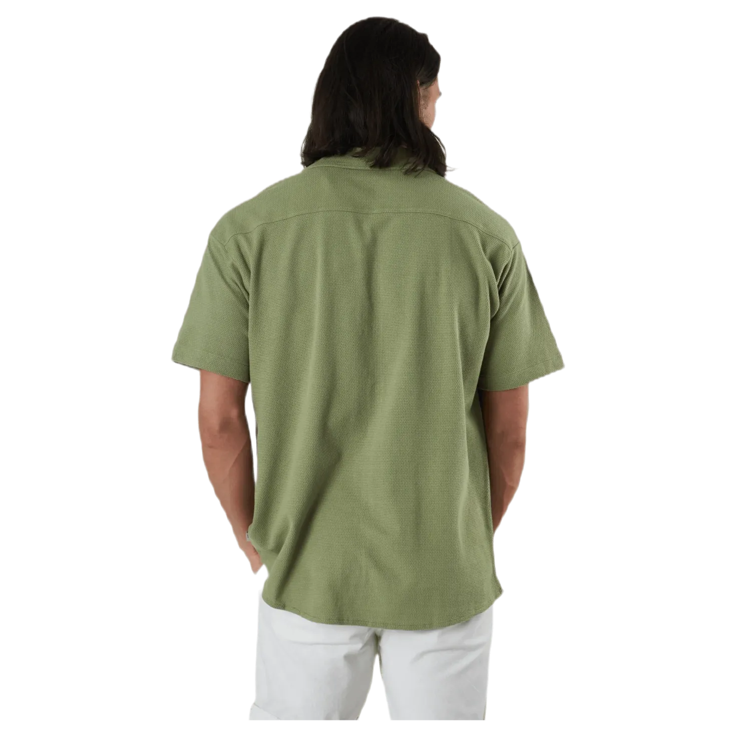 Findus Resort Shirt Ss One Pocket Green