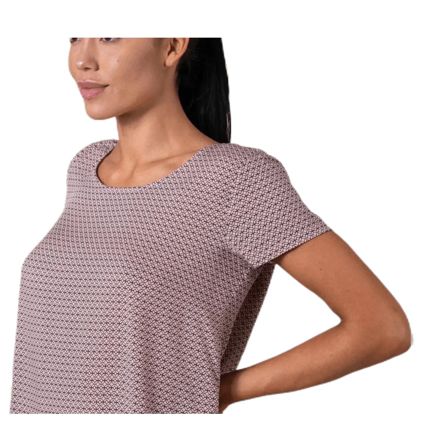 First One Ss Aop Top Red