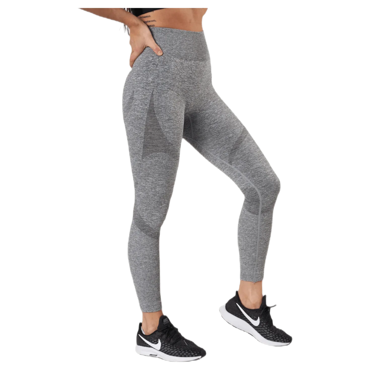 Fitness Melange Tights Grey