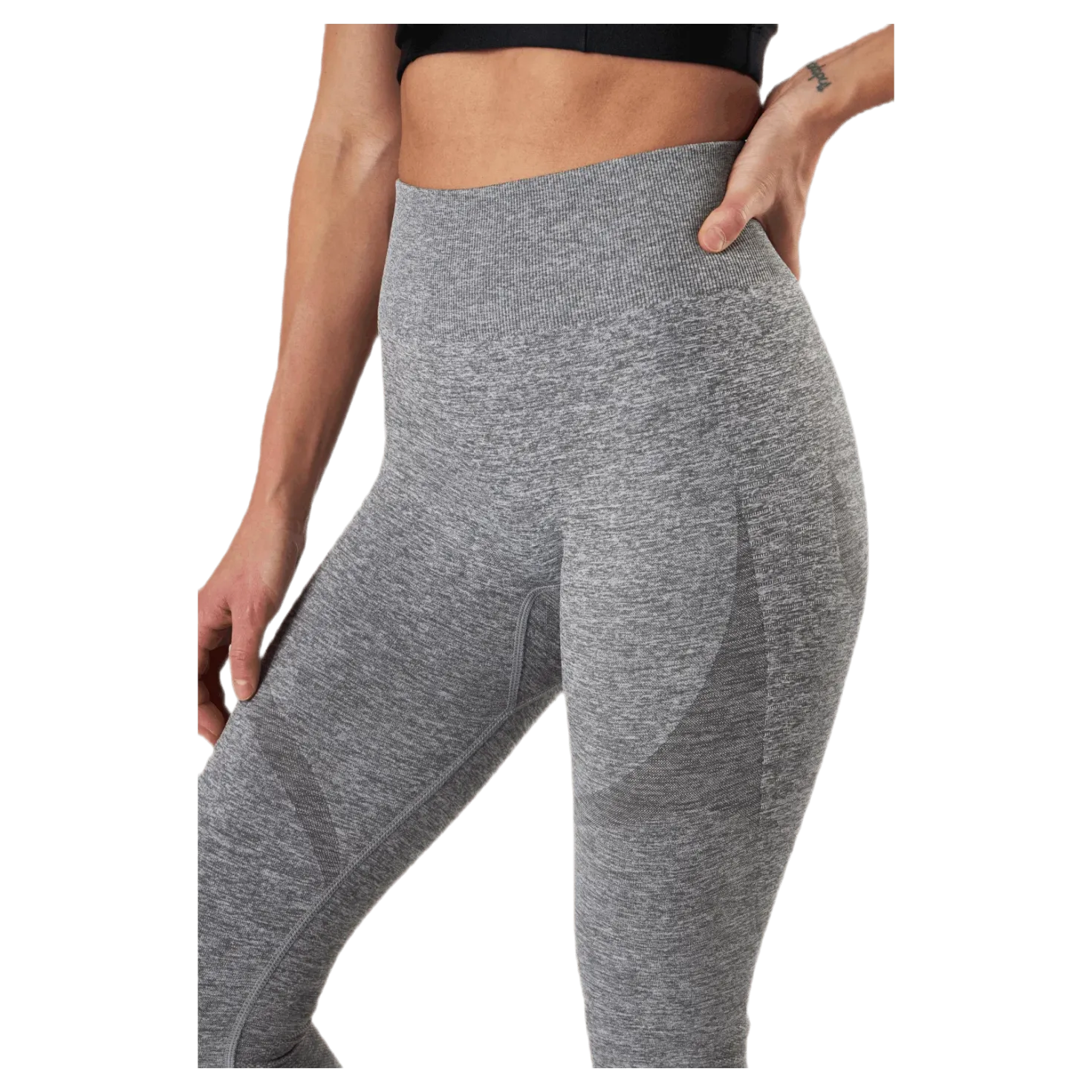 Fitness Melange Tights Grey