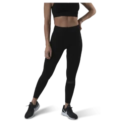 Fitness Mesh Knit Tights Black