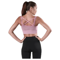 Fitness Seamless Mesh Bra Pink