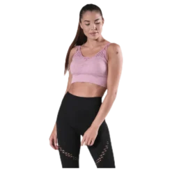Fitness Seamless Mesh Bra Pink