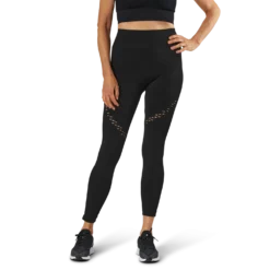 Fitness Seamless Mesh Tights Black