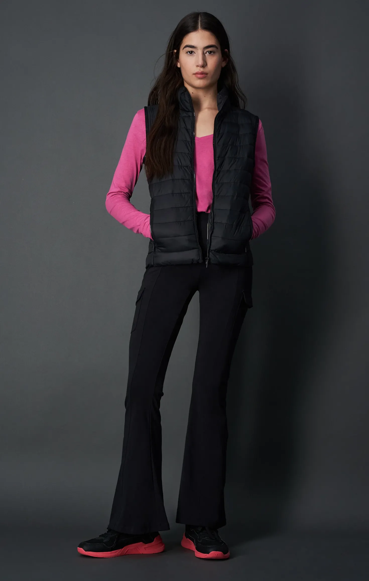 Flare Cargo Leggins Black Beauty