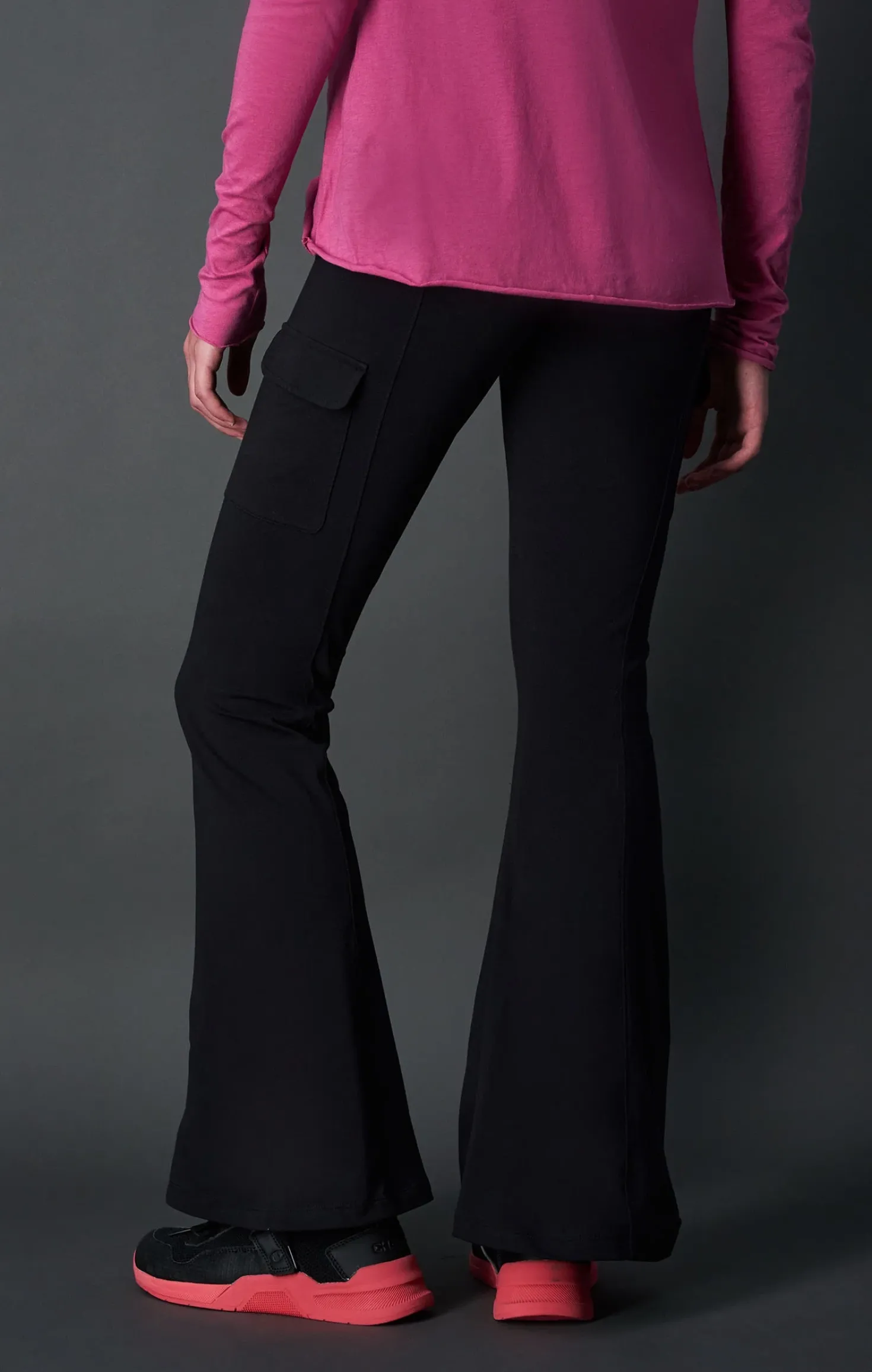 Flare Cargo Leggins Black Beauty