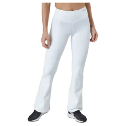 Flatter High Waist Flare Pants White