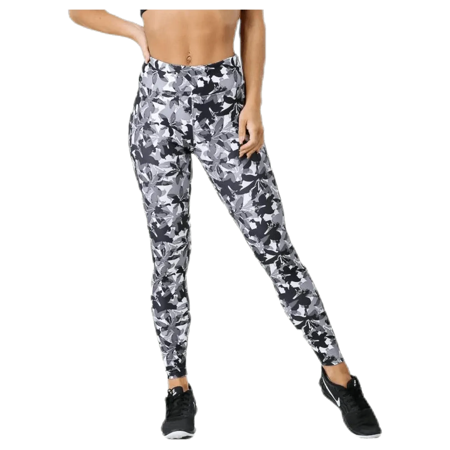 Flattering AOP Tights Grey