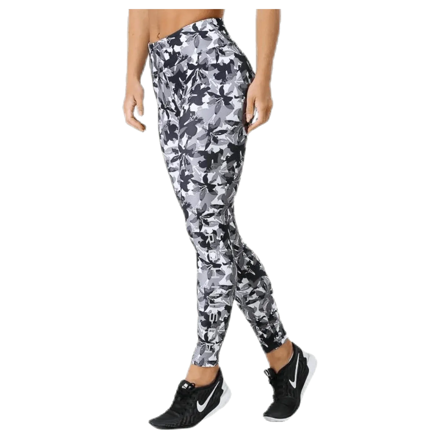 Flattering AOP Tights Grey