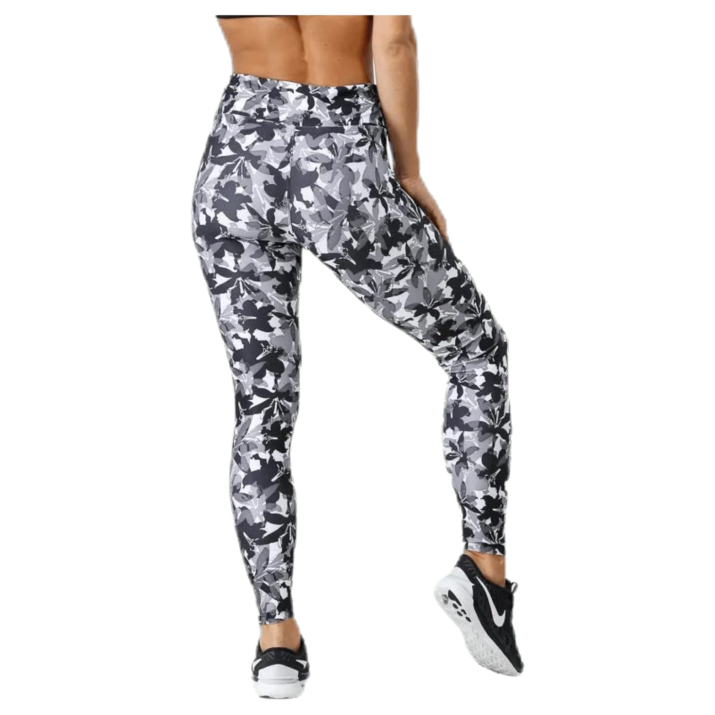 Flattering AOP Tights Grey