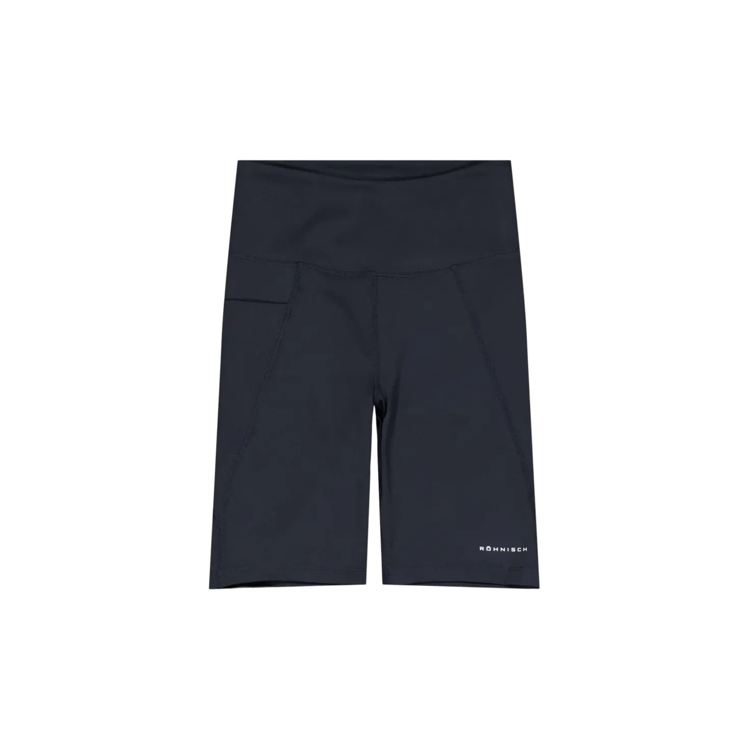 Flattering High Waist Bike Tig Black
