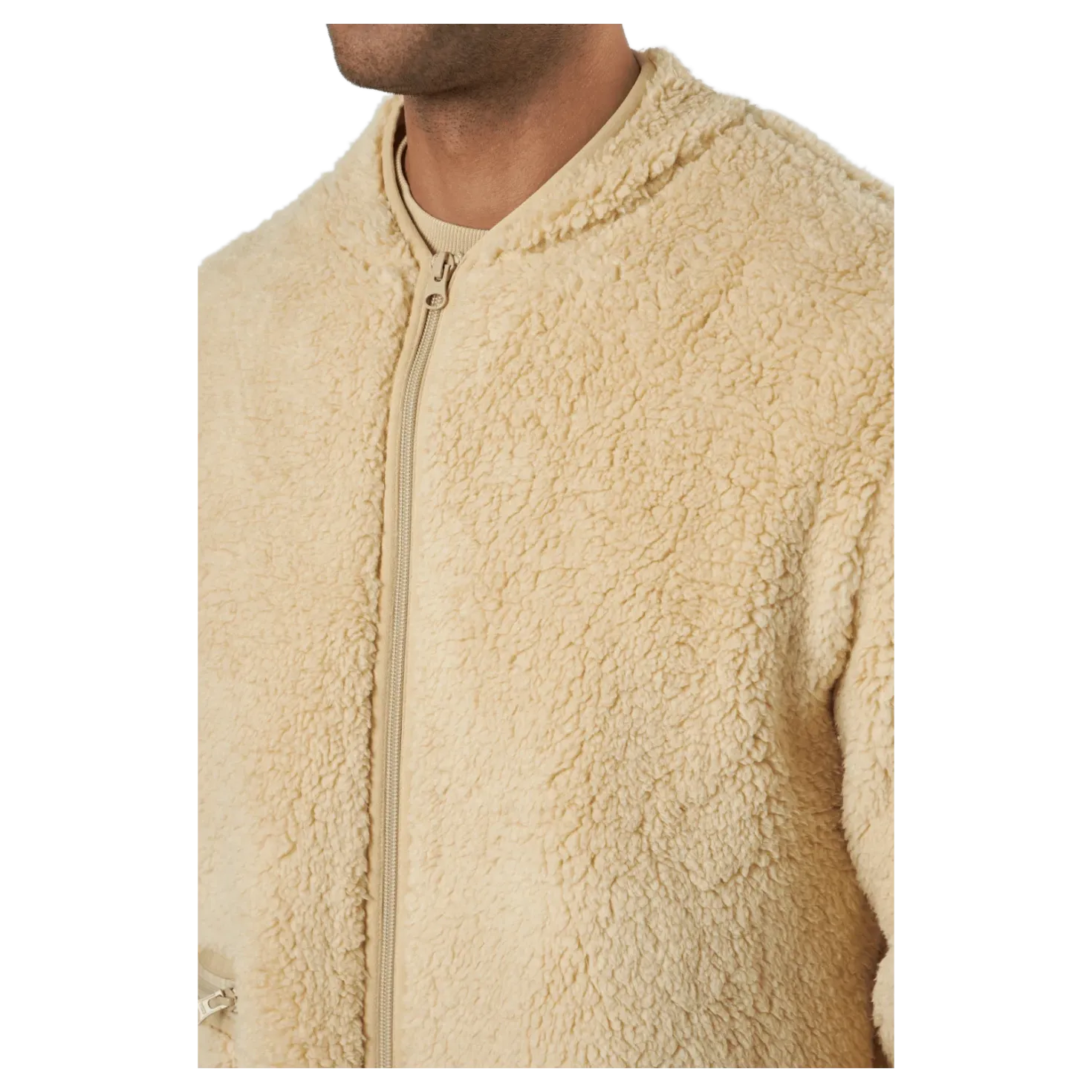 Fleece Jacket Beige