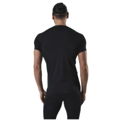 Floki Short Sleeve Slim Fit 100% Merino Wool Black