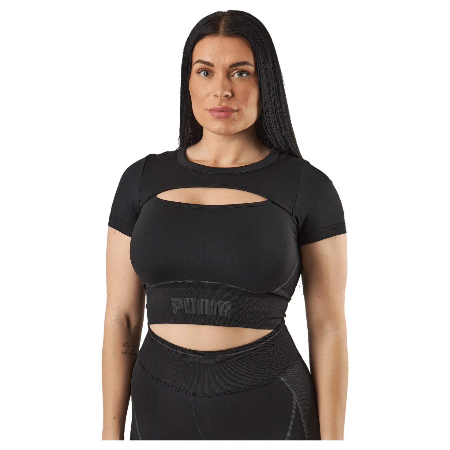 Formknit Seamless Baby Tee Puma Black-strong Gray