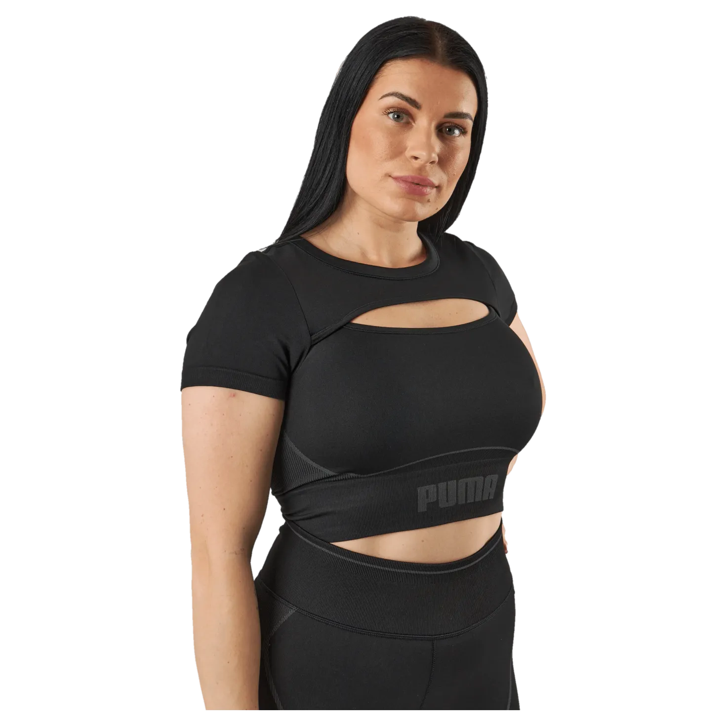 Formknit Seamless Baby Tee Puma Black-strong Gray