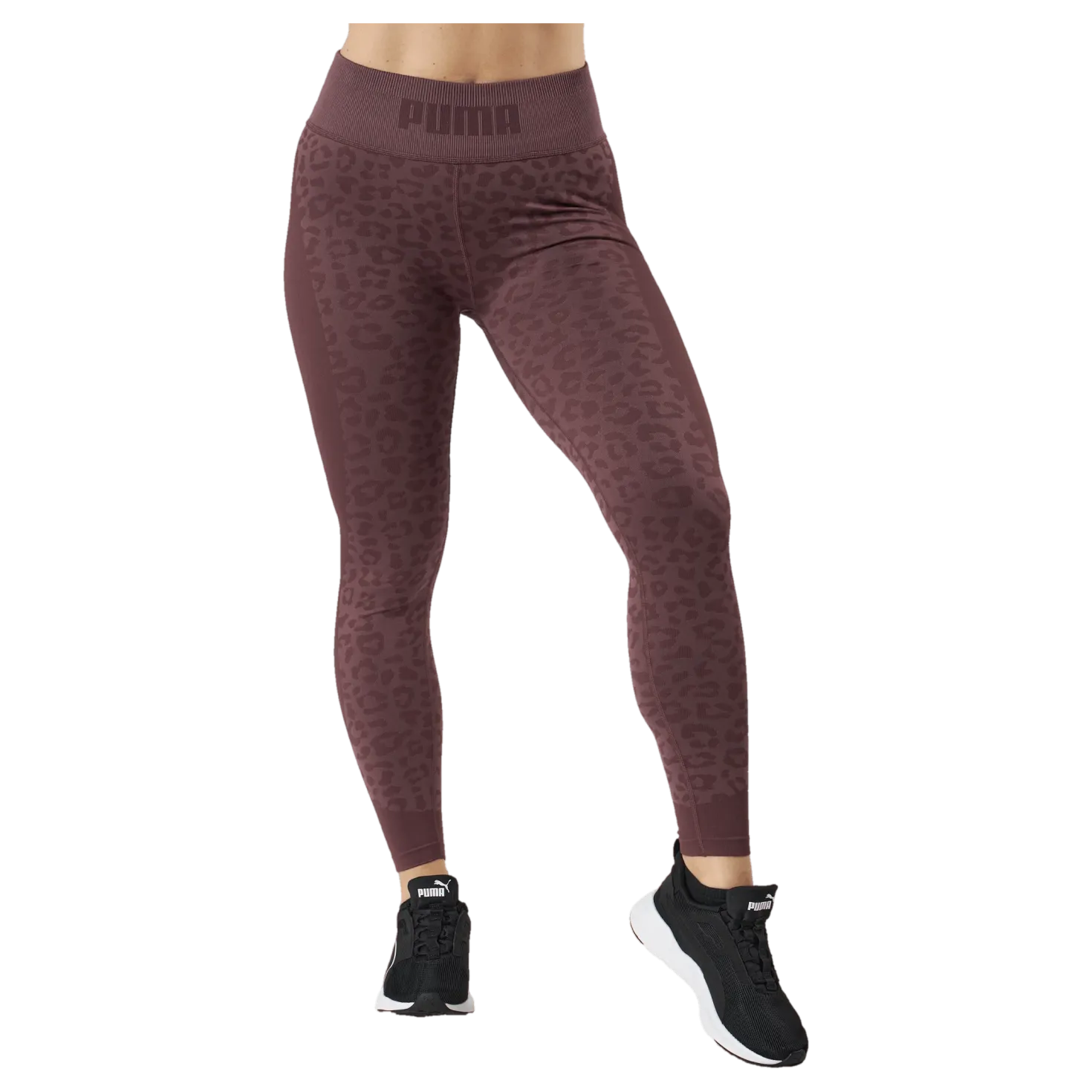 Formknit Seamless High Waist 7 Dusty Plum-leopard Print