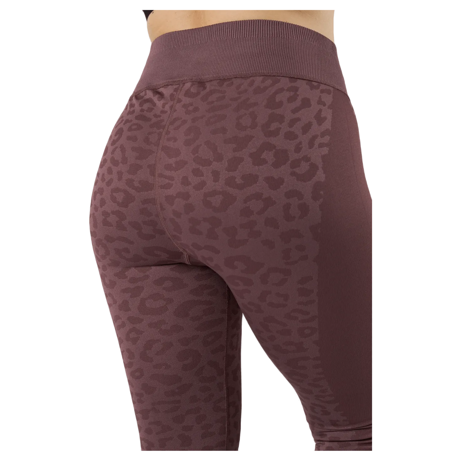 Formknit Seamless High Waist 7 Dusty Plum-leopard Print