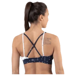 Francesca Aop Sports Bra Blue