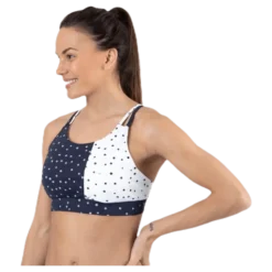 Francesca Aop Sports Bra Blue