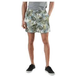 Free Jogger Shorts Print Green