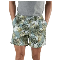 Free Jogger Shorts Print Green