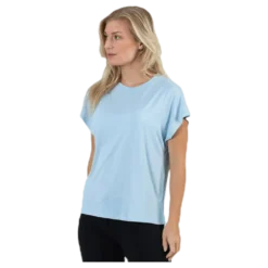 Free Life S/S O-Neck Top Jrs Blue