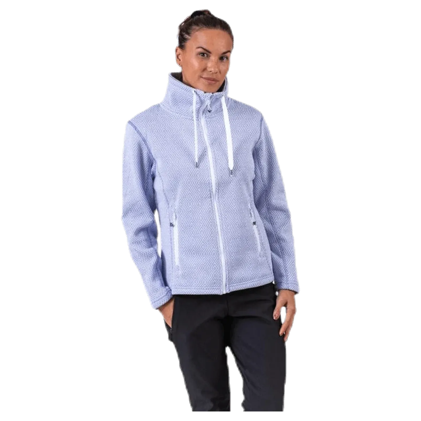 Freida Melange Fleece Jacket Purple