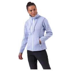 Freida Melange Fleece Jacket Purple