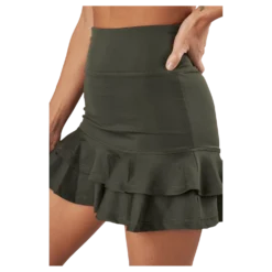 Frida Frill Skirt Army