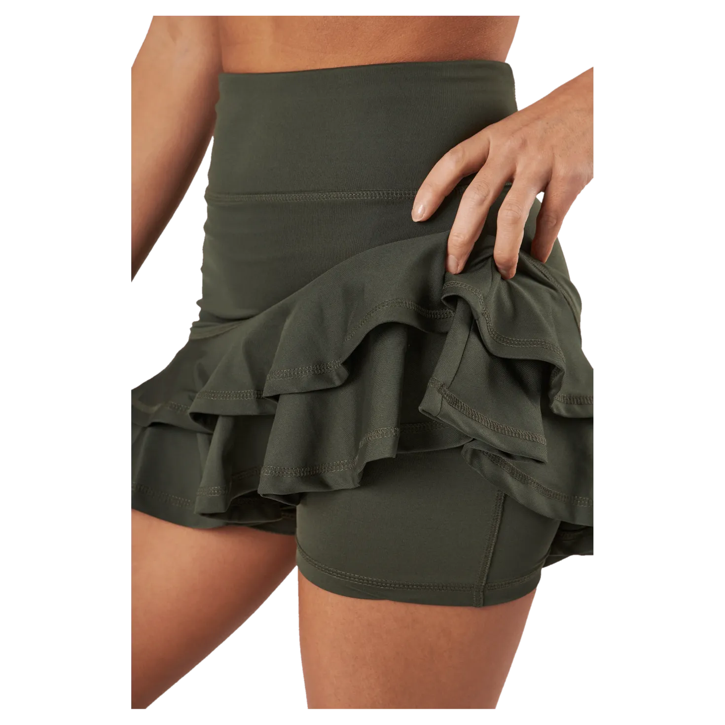 Frida Frill Skirt Army