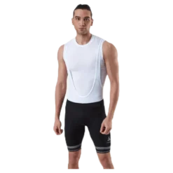 Fujin Tights Short Suspenders Bib White/Black