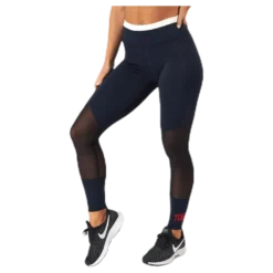 Full Length Mesh InsertLegging Blue/Red