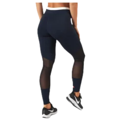 Full Length Mesh InsertLegging Blue/Red