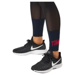 Full Length Mesh InsertLegging Blue/Red