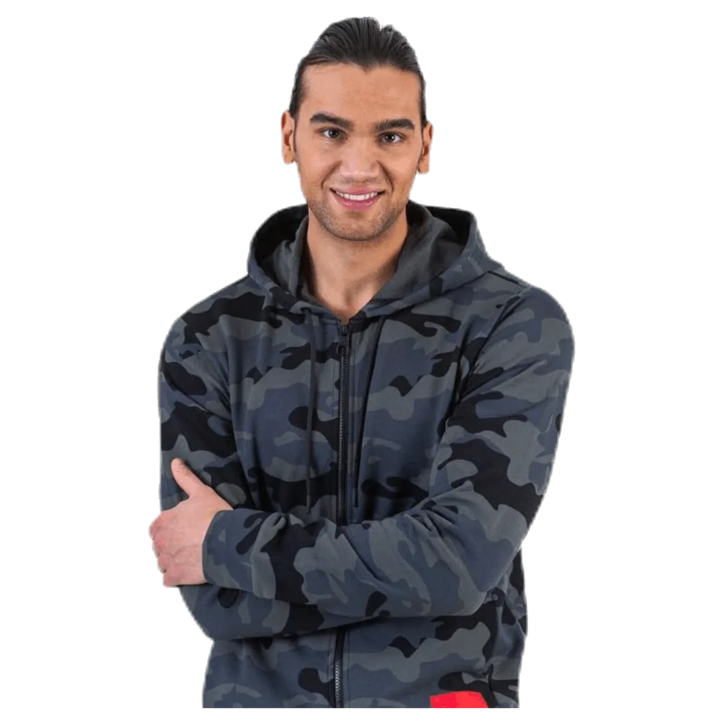 Full Zip Hooded Jacket Black