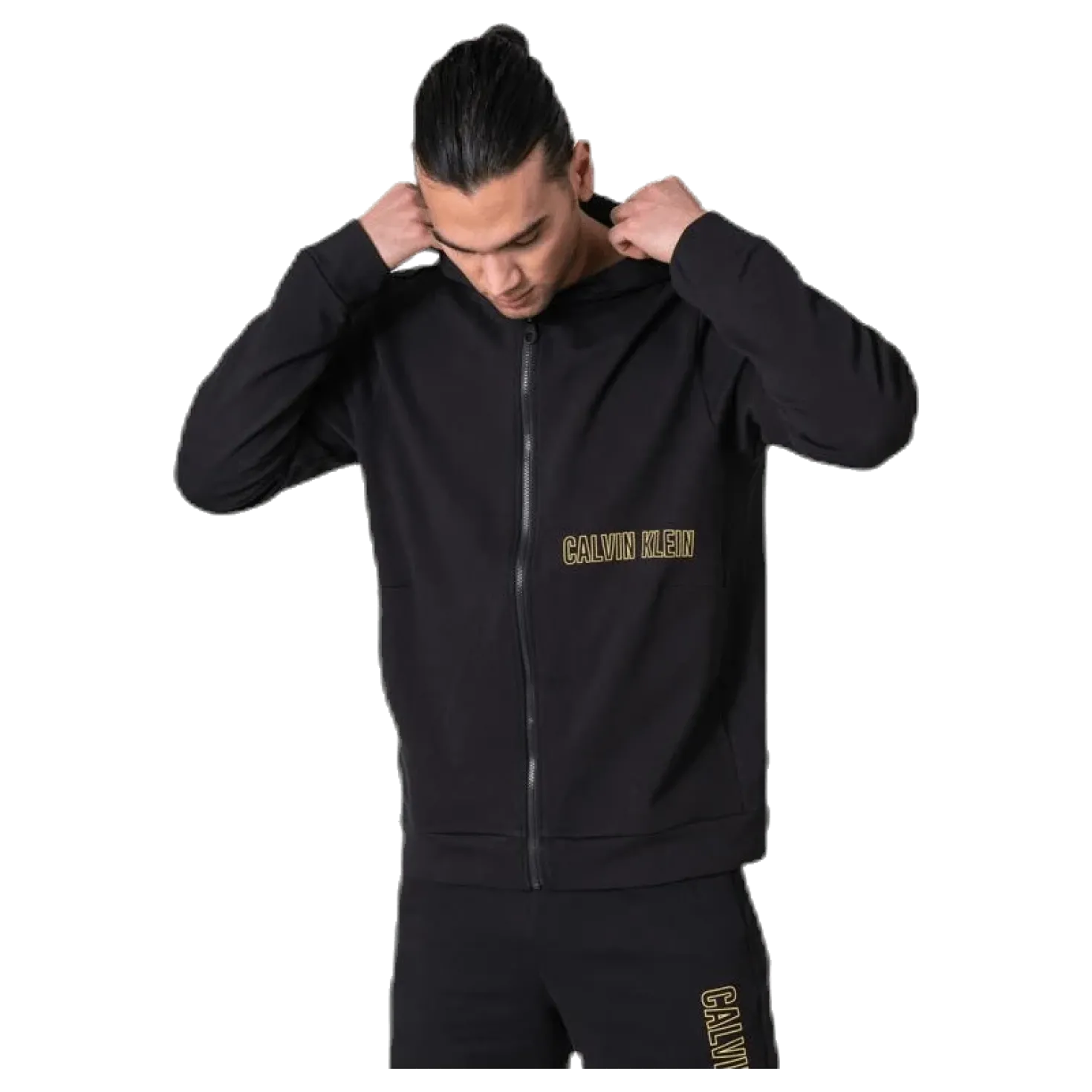 Full Zip Hooded Jacket Black