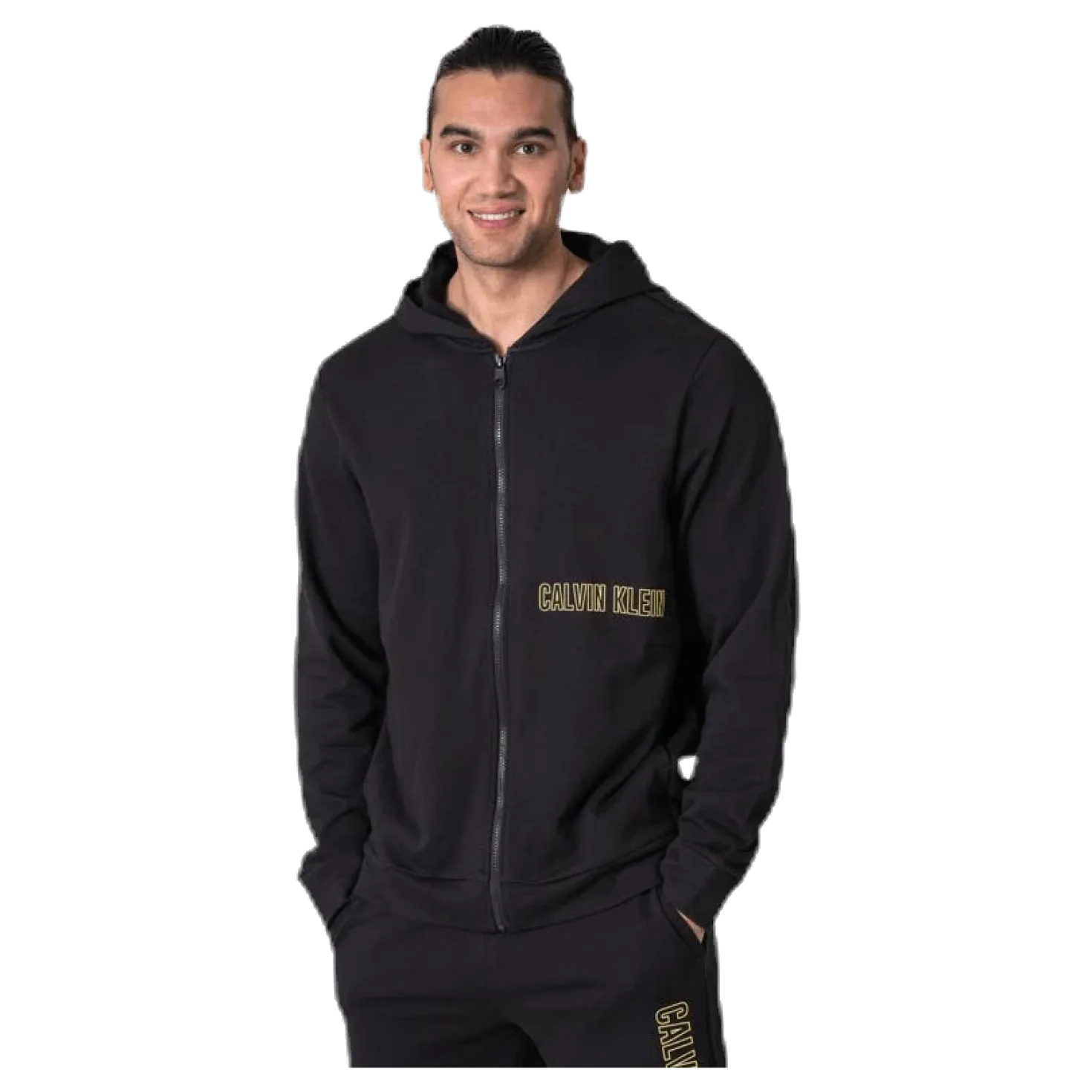 Full Zip Hooded Jacket Black