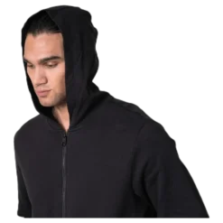 Full Zip Hooded Jacket Black