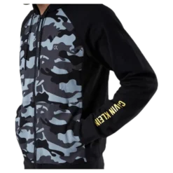 Full Zip Hooded Jacket Patterned/Black