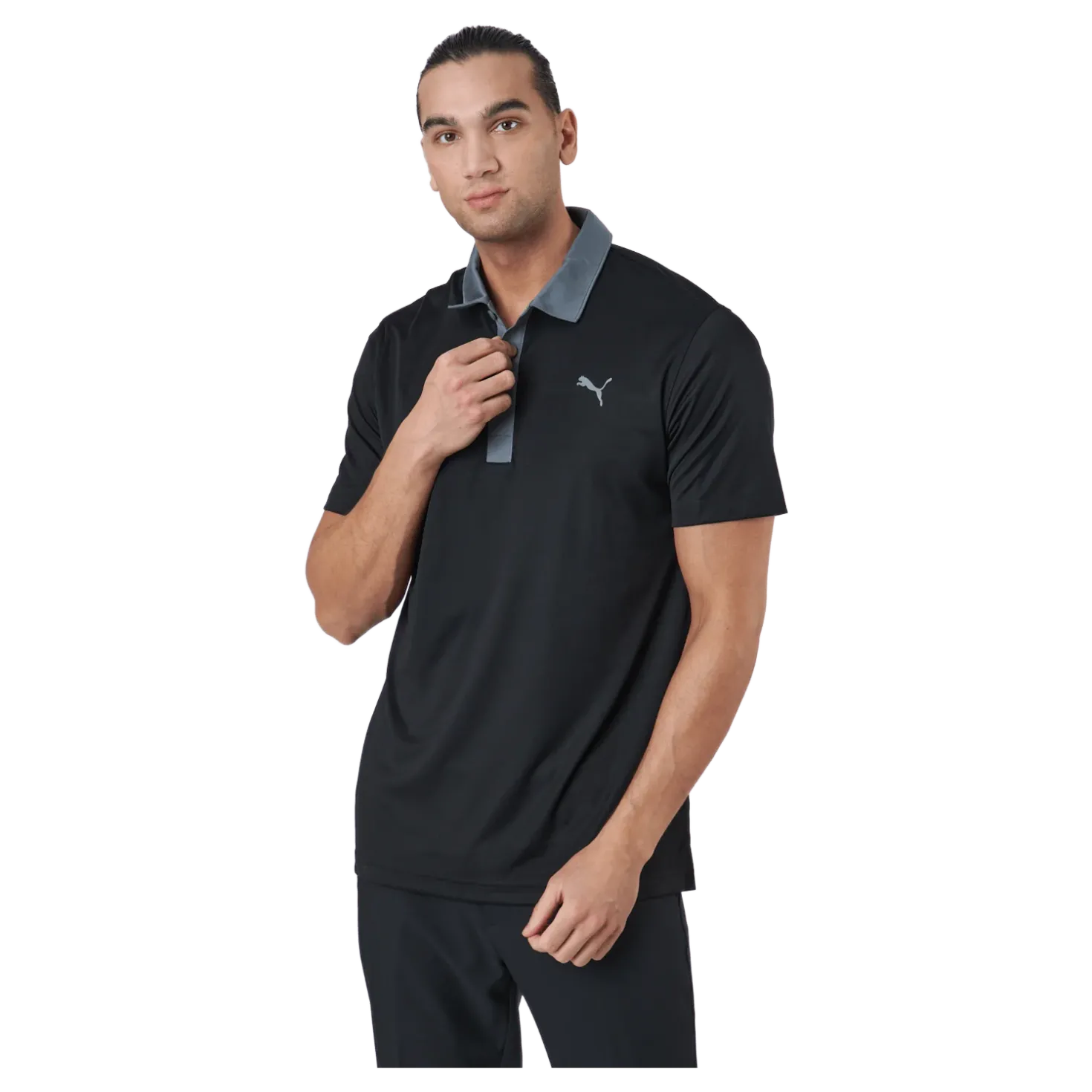 Gamer Polo Puma Black-quiet Shade