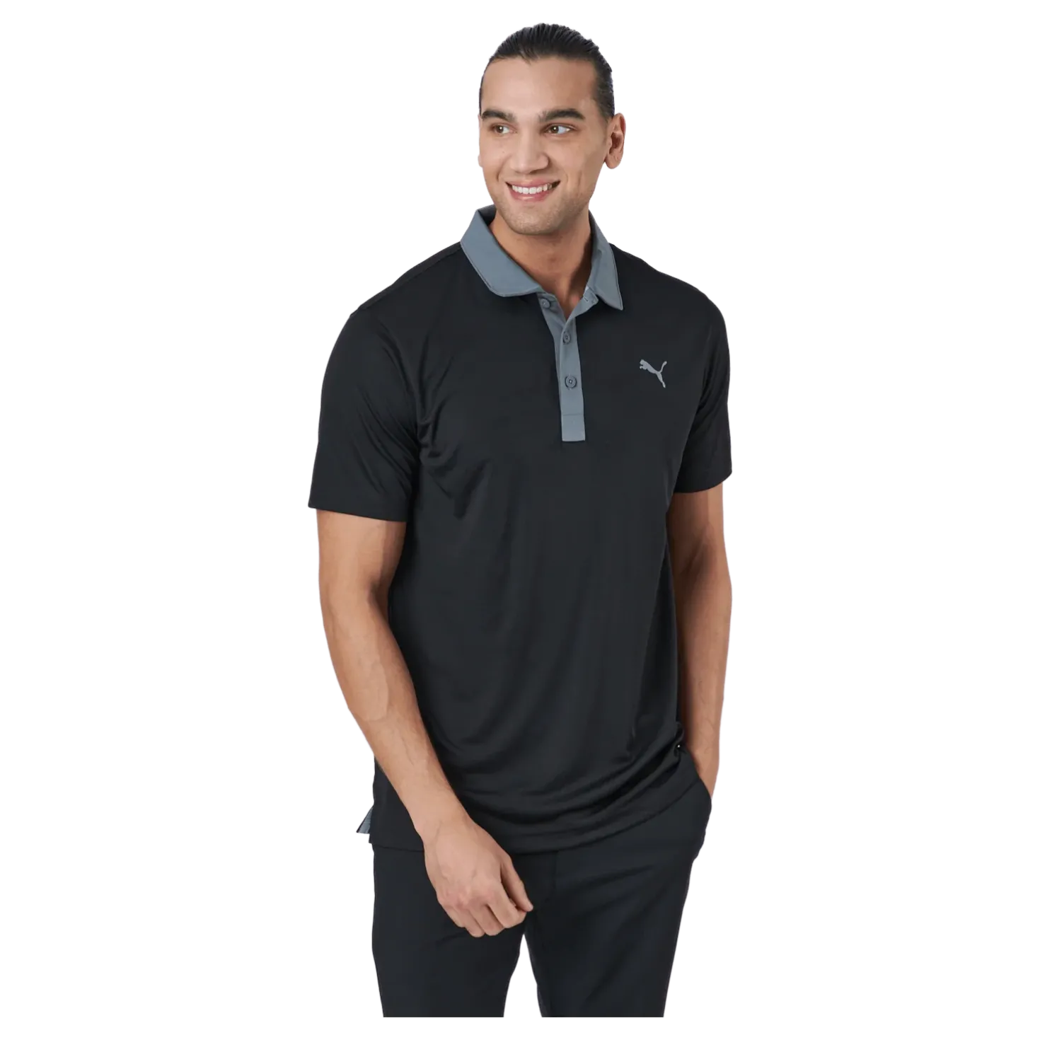 Gamer Polo Puma Black-quiet Shade