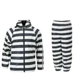 Gary Fleece Rain Set White/Black