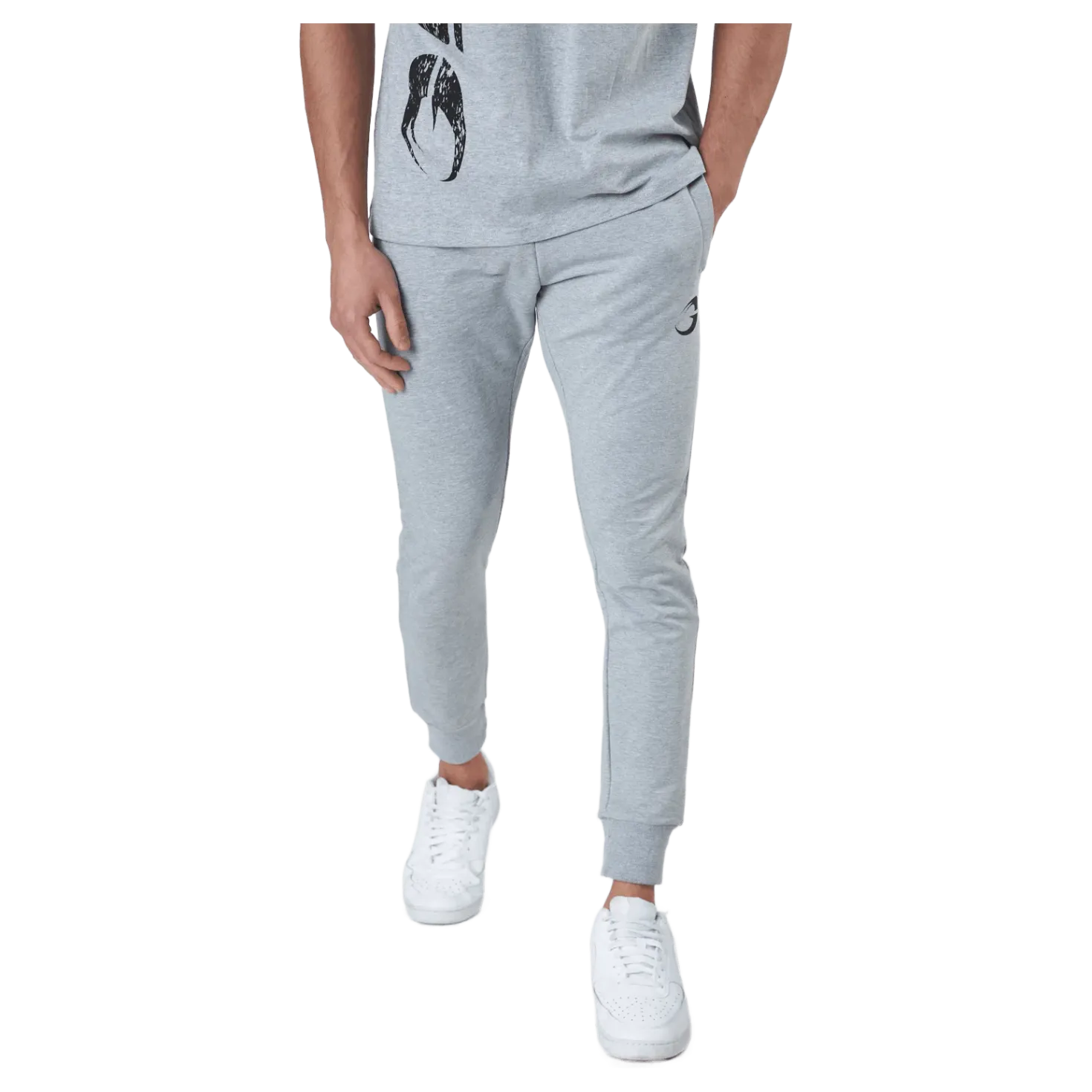 Gasp Tapered Joggers Light Grey Melange