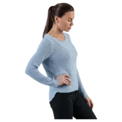 Geena Xo L/S Pullover Knt Blue