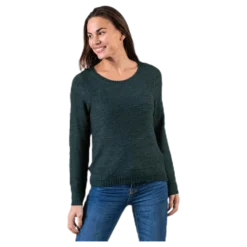 Geena Xo L/S Pullover Knt Green